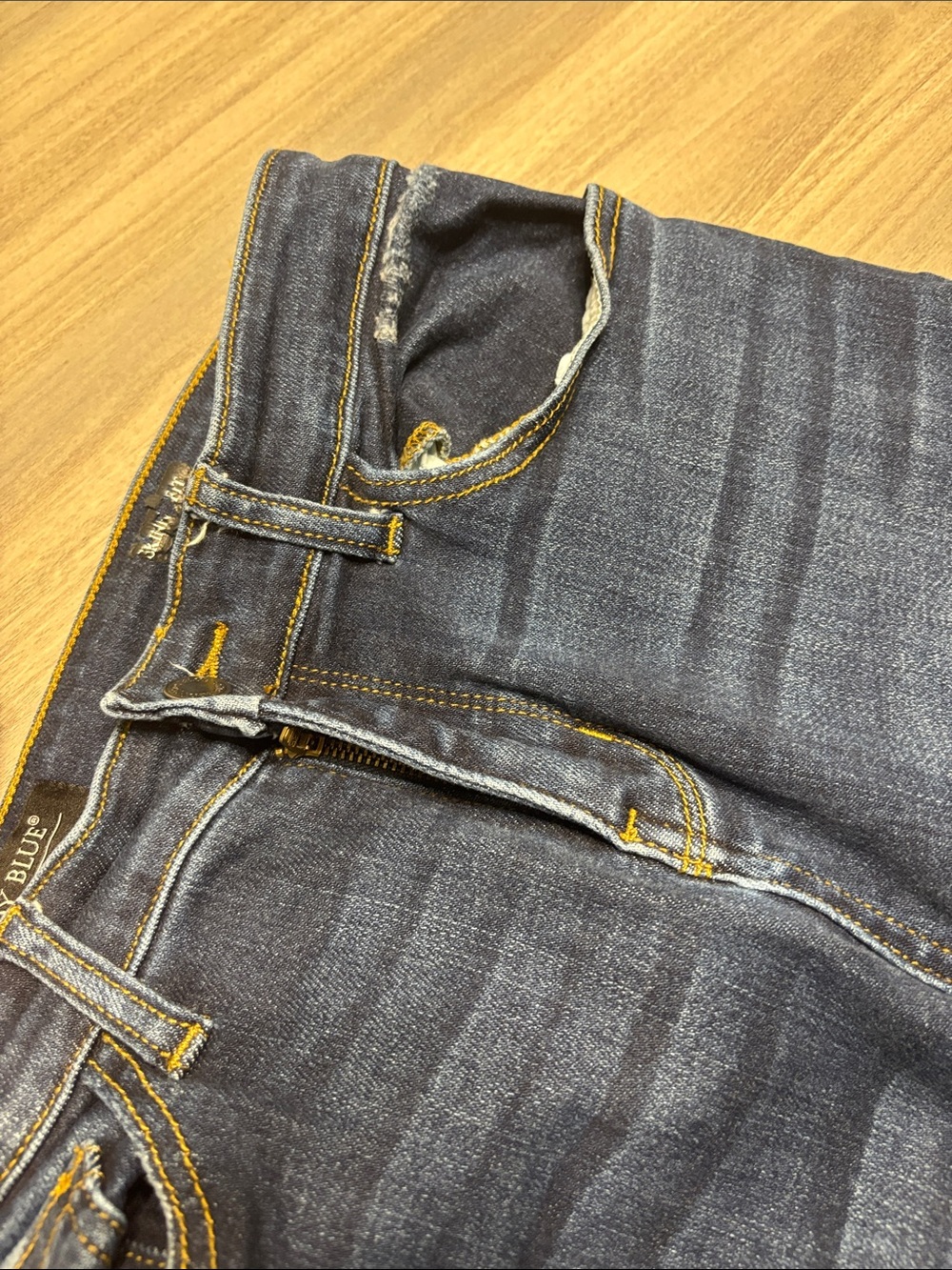 Judy Blue Dark Blue Distressed Women's Skinny Jeans - Picture 6 of 7